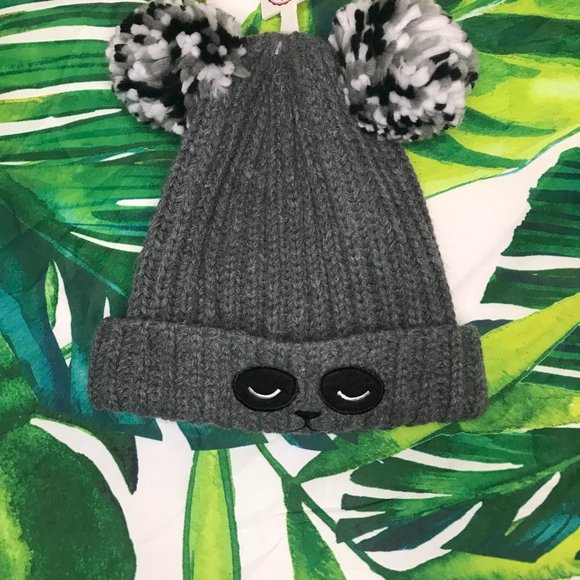 2/$20 $24 SO Juniors Double Pom Critter Beanie - Picture 2 of 8